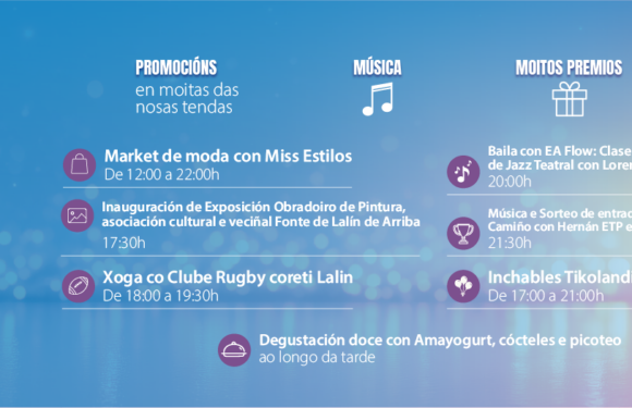 O CENTRO COMERCIAL PONTIÑAS CELEBRA A SÚA NOITE BRANCA CON PROMOCIÓNS ESPECIAIS, ACTIVIDADES E O SORTEO DE ENTRADAS PARA O SON DO CAMIÑO